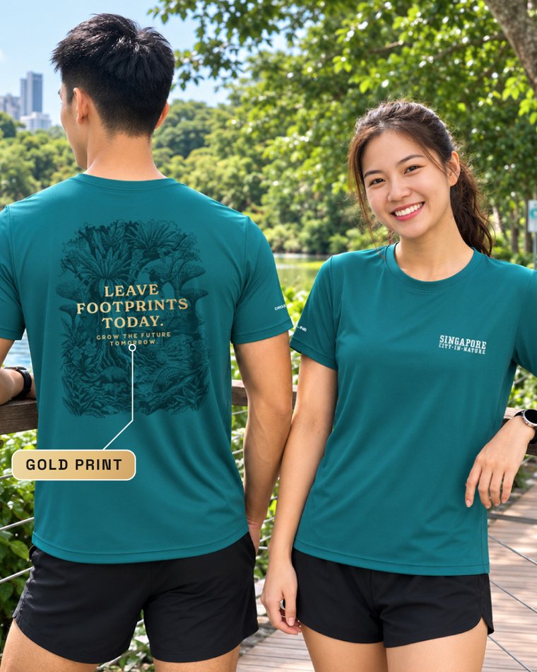 "Wild Singapore" collectible art tee — front and back